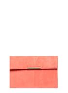 Dorothy Perkins Coral Faux Suede Clutch