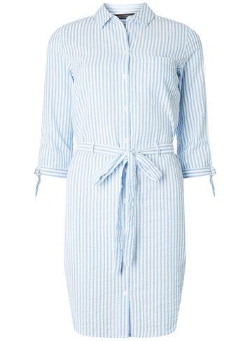 Dorothy Perkins Blue Textured Shirt Dress