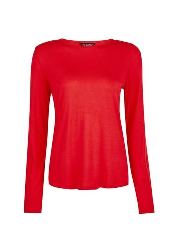 Dorothy Perkins Red Long Sleeve T-shirt