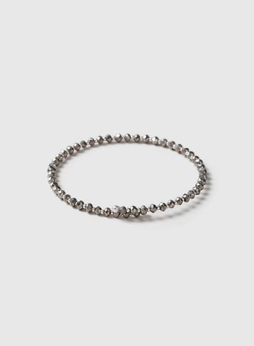 Dorothy Perkins Grey Bead Stretch Bracelet