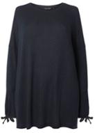 Dorothy Perkins Dp Curve Navy Bow Detail Top
