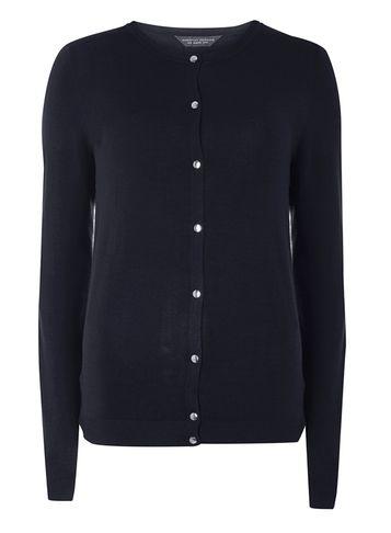 Dorothy Perkins *tall Navy Silver Button Cardigan