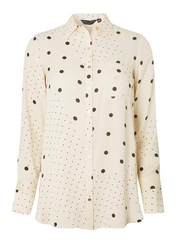 Dorothy Perkins Ivory Spot Print Shirt