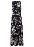 *izabel London Navy Floral Print A-line Maxi Dress
