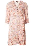Dorothy Perkins *vero Moda Pink Floral Print Wrap Dress
