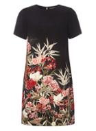 Dorothy Perkins Black Floral Print Shift Dress
