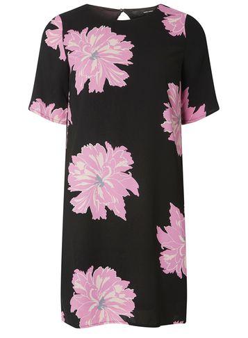 Dorothy Perkins *vero Moda Black Printed Shift Dress