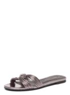 Dorothy Perkins Grey 'flippy' Metallic Sandals