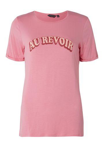 Dorothy Perkins *tall Pink 'au Revior' Motif T-shirt