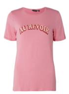 Dorothy Perkins *tall Pink 'au Revior' Motif T-shirt