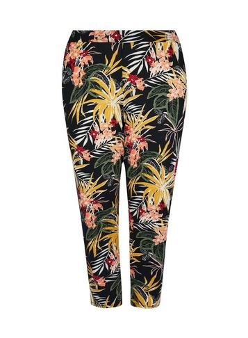 Dorothy Perkins *dp Curve Black Tropical Print Joggers