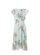 *billie & Blossom Green Sage Floral Print Ruffle Dress