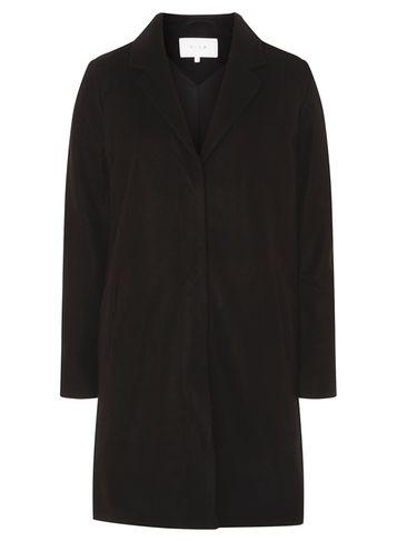 Dorothy Perkins *vila Black Long Sleeve Coat