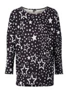 *izabel London Black Star Print Jumper