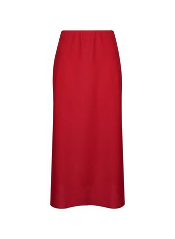 Dorothy Perkins Red Bias Satin Midi Skirt