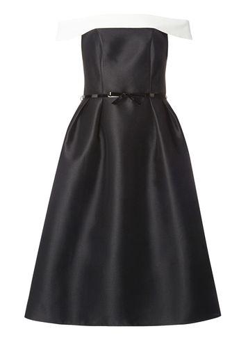 Dorothy Perkins *luxe Monochrome Bardot Prom Dress
