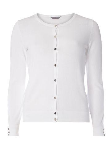 Dorothy Perkins Petite White Cotton Cardigan