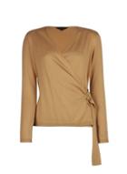 Dorothy Perkins Camel Wrap Ring Detail Jumper