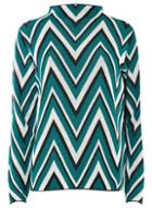 Dorothy Perkins *vero Moda Teal Zig Zag Top