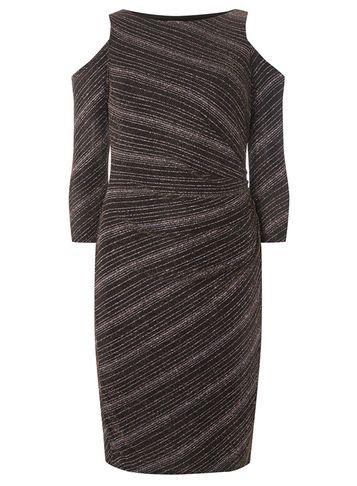 Dorothy Perkins *billie & Blossom Black Cold Shoulder Bodycon Dress