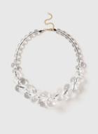 Dorothy Perkins White Clear Ball Collar Necklace
