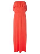 Dorothy Perkins *tall Coral Bardot Maxi Dress