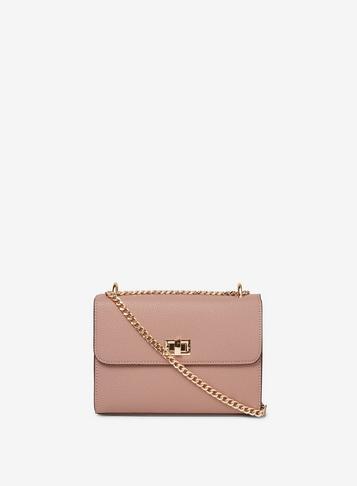 Dorothy Perkins Rose Twist Lock Chain Cross Body Bag