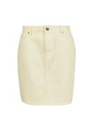 Dorothy Perkins Lemon Yellow Denim Mini Skirt