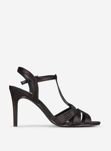 *showcase Black 'belter' Sandals