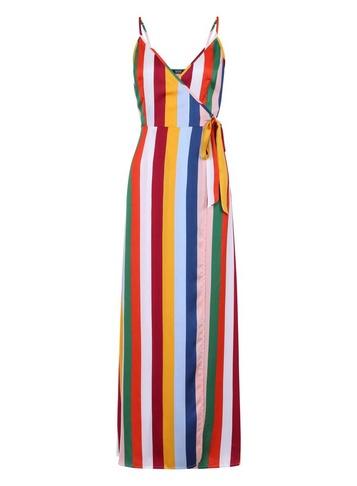 Girls On Film *girls On Film Multi Colour Wrap Maxi Dress