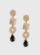 Dorothy Perkins Gold Statement Coin Earrings