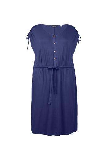Dorothy Perkins *dp Curve Navy Button Down Midi Skater Dress