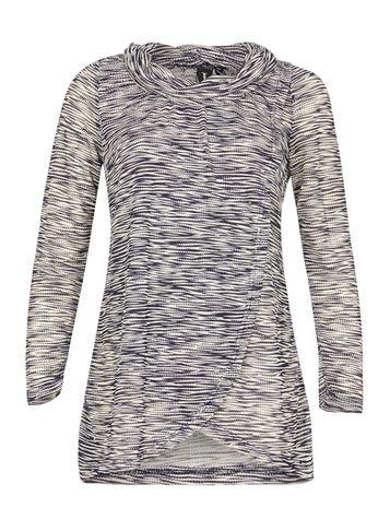 Dorothy Perkins *izabel London Multi Navy Cowl Neck Top