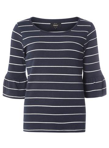 Dorothy Perkins *only Navy And White Stripe Jumper