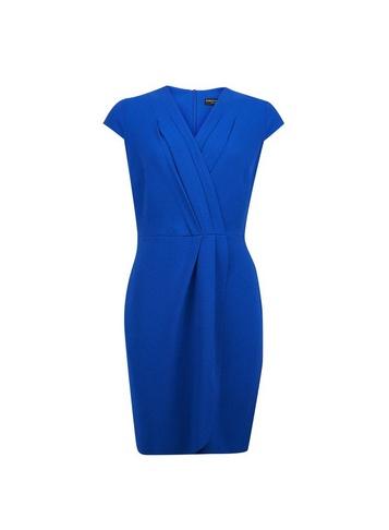 Dorothy Perkins *cobalt Pleated Front Dress