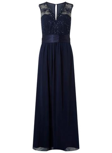 *showcase Blue V-neck Maxi Dress