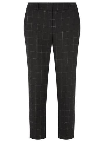 Dorothy Perkins Black Checked Slim Tailored Trousers