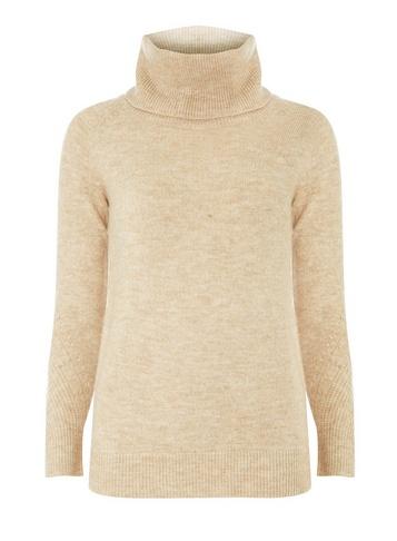 Dorothy Perkins Camel Stitch Cowl Neck Jumper