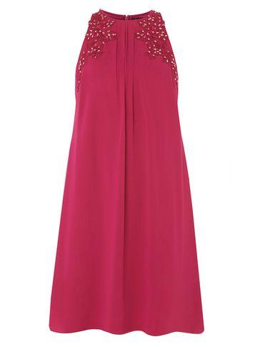 Dorothy Perkins *showcase Raspberry Lily Trapeze Dress