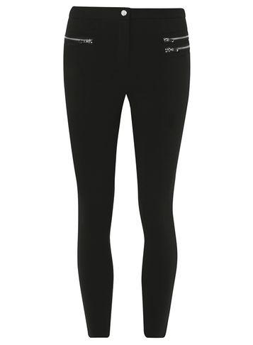 Dorothy Perkins Black Skinny Zipped Trousers