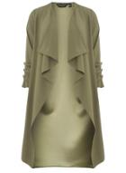 Dorothy Perkins Khaki Button Cuff Duster Jacket