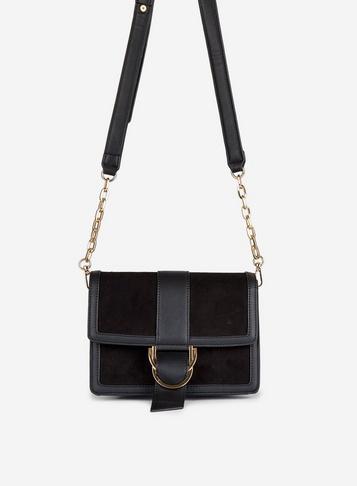 Dorothy Perkins Black Buckle Detail Cross Body Bag