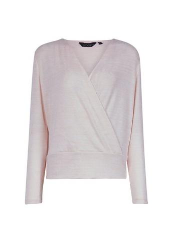 Dorothy Perkins Blush Brushed Wrap Front Jumper
