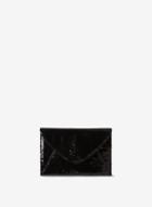 Dorothy Perkins Black Sequin Piped Clutch Bag