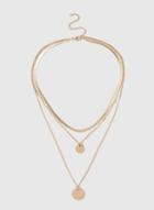 Dorothy Perkins Gold Flat Chain Multirow Choker Necklace