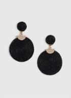 Dorothy Perkins Black Woven Earrings