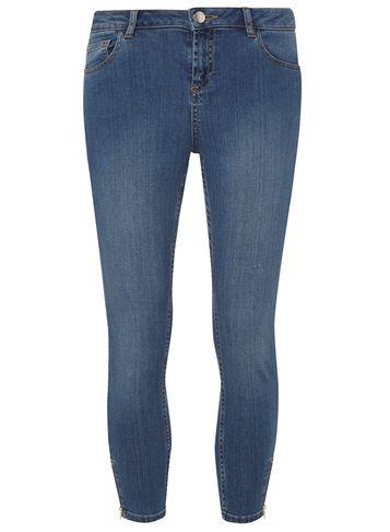 Dorothy Perkins Petite Blue Mid Wash Skinny Jeans