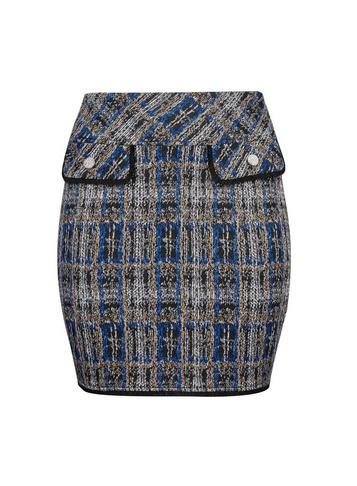 Dorothy Perkins *dp Curve Multi Colour Checked Boucle Mini Skirt