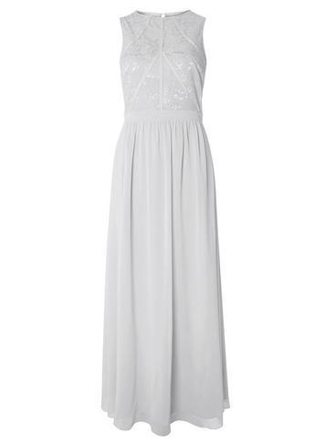 Dorothy Perkins *showcase Dove Grey 'eva' Maxi Dress