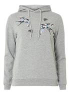 Dorothy Perkins Grey Bird Embroidered Hoodie